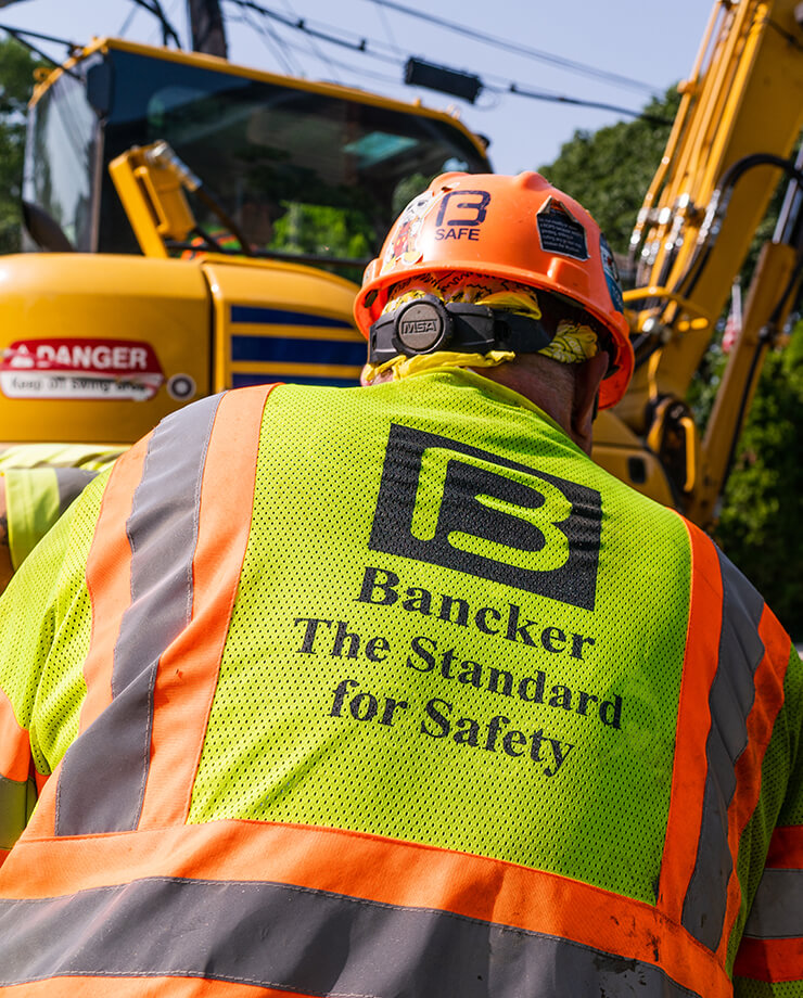 Bancker field employee on a New York jobsite